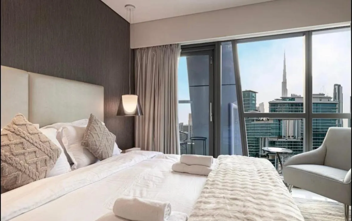 2Br In Luxurious Paramount Burj Khalifa View Pool & Gym Dubai Casa vacanze